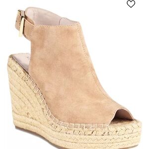 Kenneth Cole New York Espardrille Women's Olivia Wedge Sandal, Almond 7.5